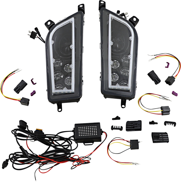 Moose Offroad 2001-2328 LED Headlight - RZR900/1000 - Clear