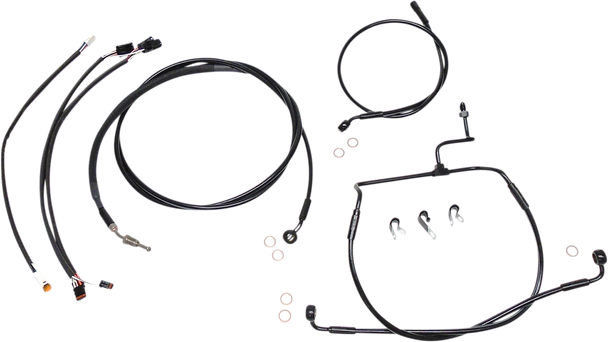 Magnum Shielding 486831 Xr Handlebar Installation Kit - 17-20 Flhx - Black