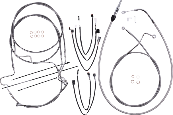 Magnum Shielding 5891191 Xr Handlebar Installation Kit - Stainless Steel/Chrome