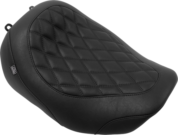 Mustang 88503 Wide Tripper Seat - Solo - Black Stitching - FLT/FLH 23-25
