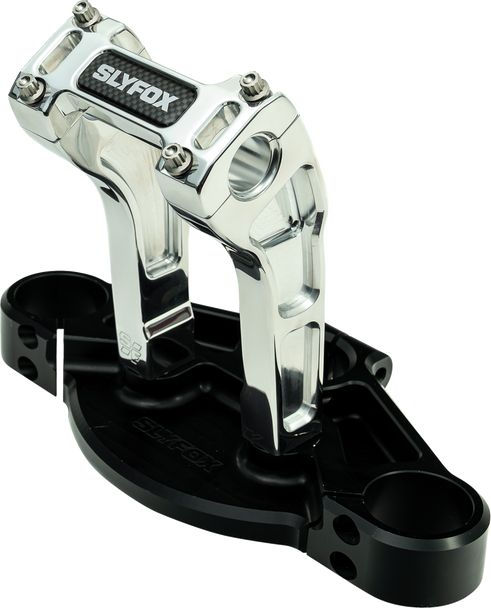 Slyfox Sf-1002-06-R Handlebar Riser Kit - Pullback - 1" Clamping - 6" Rise - Raw