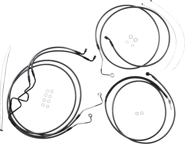 Magnum Shielding 787875 Karbonfibr Designer Handlebar Installation Kit - 17-20