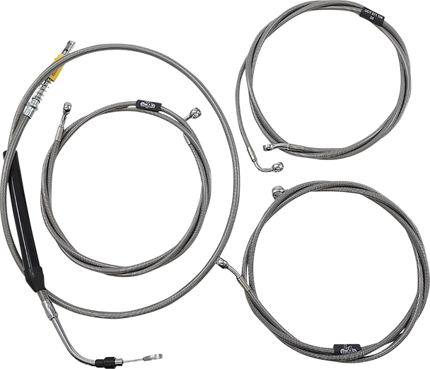 La Choppers LA-8058KT-16 Standard Stainless Braided Handlebar Cable/Brake Line
