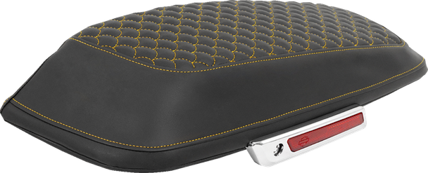 Saddlemen L870-14-20907 Saddlebag Lid Covers - Dragon Scale - FLH/FLT 14-25