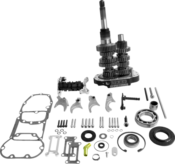 Baker Drivetrain OD6-404P2-03 Gear Set - Black - 02-06 Touring