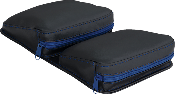 Show Chrome H44-4ZBLUE Kaliber Dash Pouch - Black with Blue Zipper