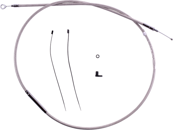 Magnum Shielding 5210-74 Redesigned Polished Stainless Clutch Cable - 74-11/16"