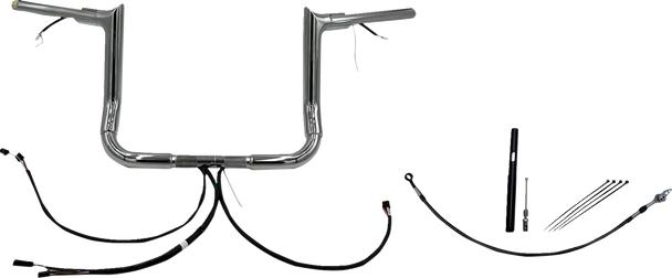 Fat Baggers Inc. 812012 Ez Install Wired 1-1/2" Pointed Top Handlebar Kit - 12"