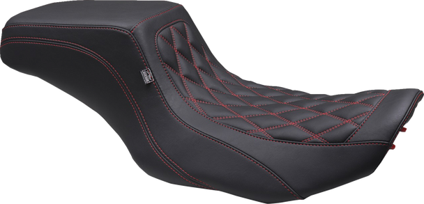 Mustang 88416DC One Piece 2-Up Squareback Seat - FLH/FLT 23-25
