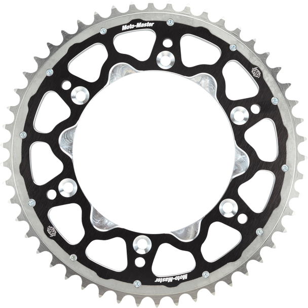 MOTO-MASTER 620193248 Fusion Series Dual Ring Rear Sprocket - Black - Tm