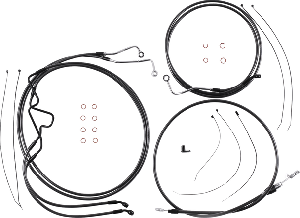 Magnum Shielding 4871215 Black Pearl Designer Handlebar Installation Kit