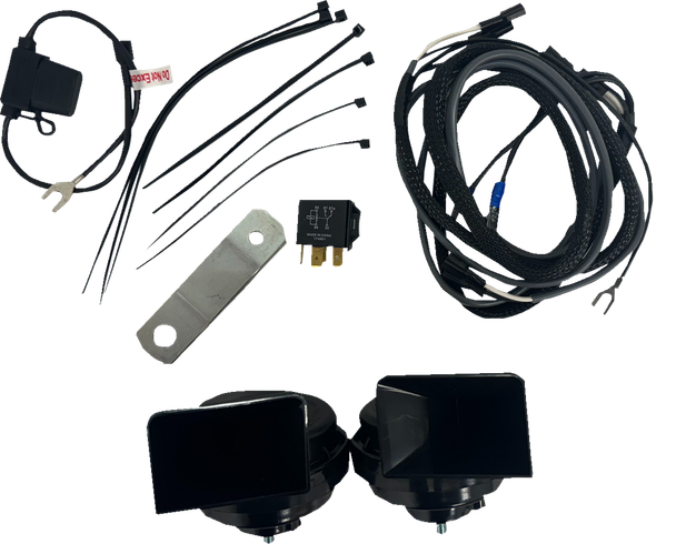 Rivco Products EH275K Electric Horn - Black - for Harley Davidson