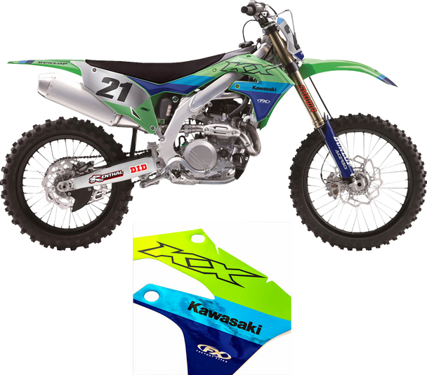 Factory Effex 27-51106 Candy Chrome Series Trim Graphics Kit - for Kawasaki