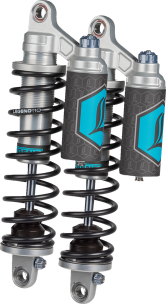 Legend Suspension 1310-1941 Revo Arc Piggyback Shocks - Clear - 99-17 Dyna