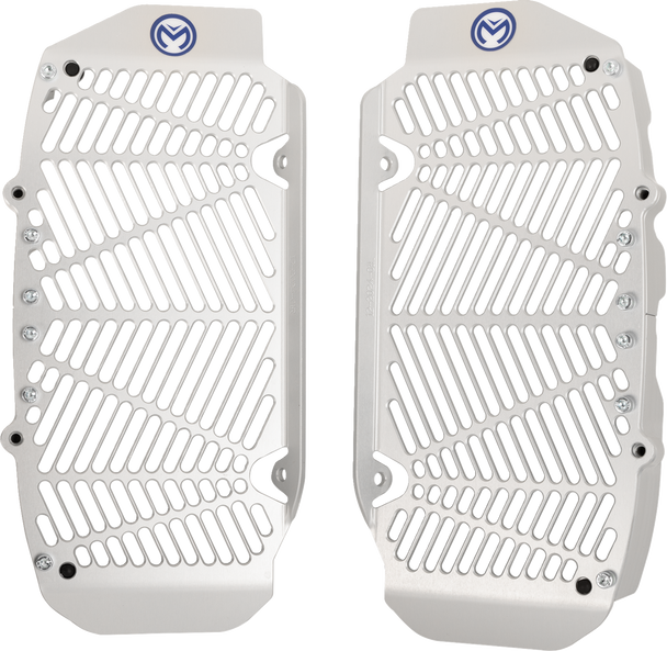 Moose Offroad 1901-0956 Radiator Guards - Silver - for Triumph