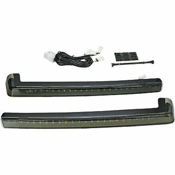 Custom Dynamics Black Probeam LED Light Tour Pak Arms Smoke for Harley Davidson