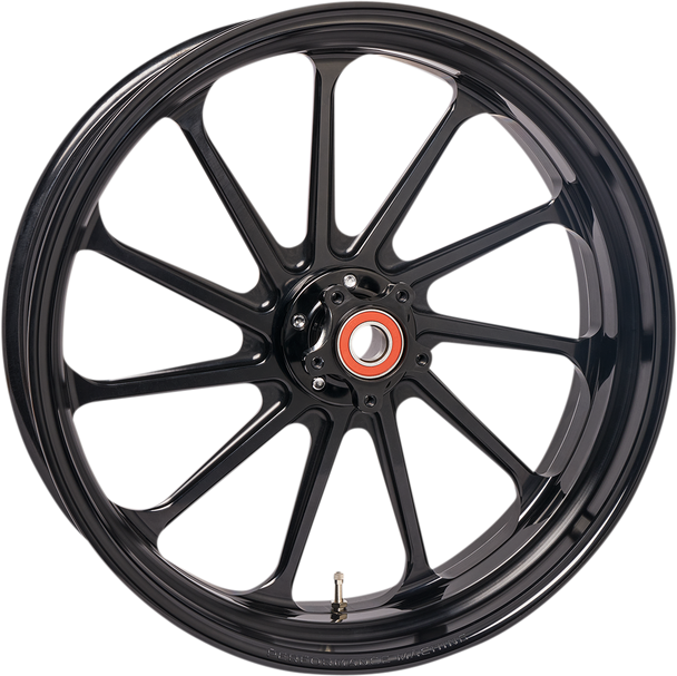 Performance Machine 21x3.5 Front Black Wheel Dual Disc w/o ABS for 14-22 FLH FLT