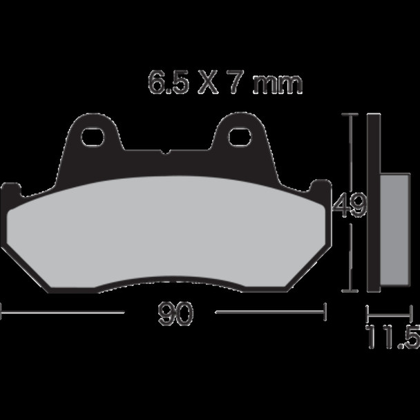 VESRAH VD-123/3 BRAKE PAD SEMI-M HON