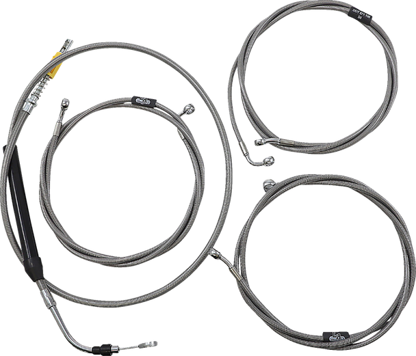 La Choppers LA-8058KT-08 Standard Stainless Braided Handlebar Cable/Brake Line