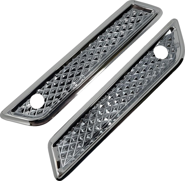 Covingtons C3010-C Saddlebag Hinge Cover - Diamondback - Chrome
