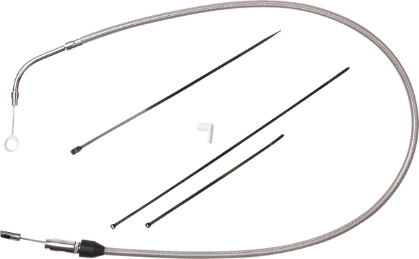 Drag Specialties 0652-2852 Quick Connect Clutch Cable - Upper - Stainless Steel