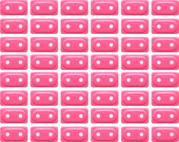 WOODY'S ADG-3820-48 Support Plates - Grand Digger - Pink - Double - 48 Pack