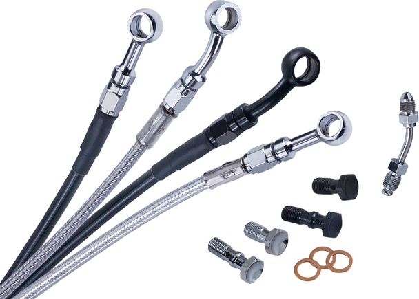 Barnett 25130511336 Brake Line - Upper - Black - +6"