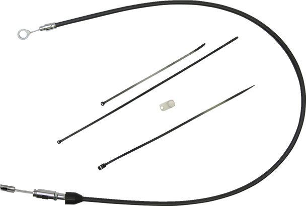 Drag Specialties 0652-2855 Quick Connect Clutch Cable - Upper - Black/Chrome