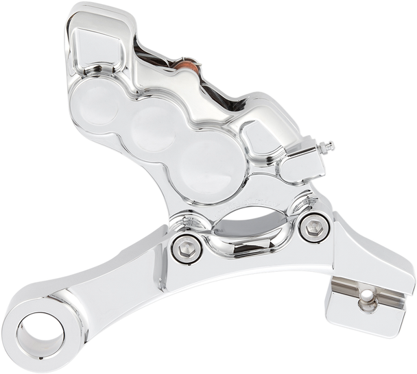 Arlen Ness 02-302 6-Piston Differential Bore Rear Brake Caliper/Bracket - Chrome