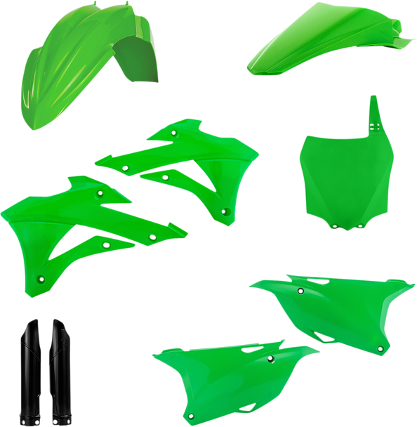 Acerbis 2374117118 Full Body Kit - 21 Oem Green/Black - for Kawasaki - Kx 14-21