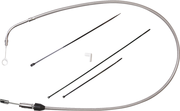 Drag Specialties 0652-2849 Quick Connect Clutch Cable - Upper - Stainless Steel