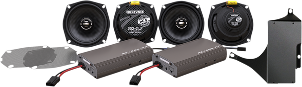 Hogtunes Rg Ultra KIT-XL XL Series Dual Amp/Speaker Kit - 11-13 Fltru