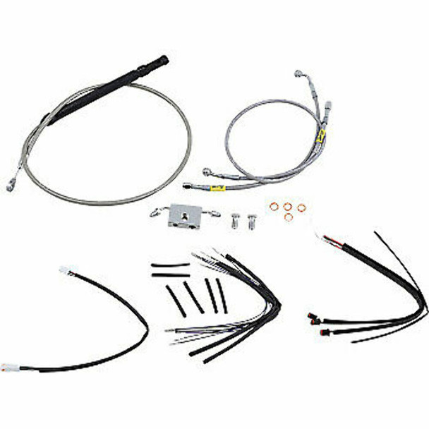 Burly Brand B30-1243 Control Kit - 14" Gorilla Handlebars - Stainless