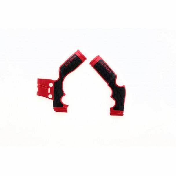 Acerbis X-Grip Frame Guards - Red/Black - SX65