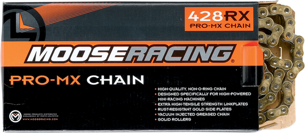 Moose Racing 428 RXP Pro-MX Gold Chain 114 Link #M575-00-114