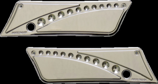 Accutronix BL9313-DC Saddlebag Latch Covers - Chrome