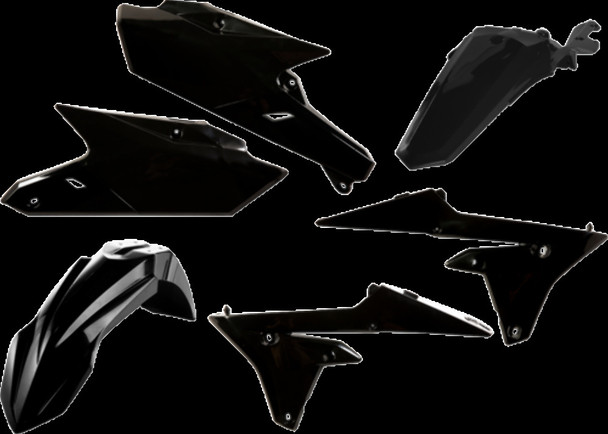 Acerbis Replica Plastic Kit Black - Fits: Yamaha YZ450FX 2016-2018