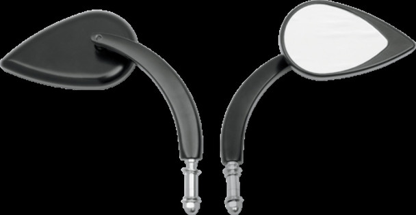 DRAG SPECIALTIES 0640-0389 MIRROR T-DROP BLK L. STM