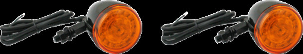 Custom Dynamics Gloss Black Complete ProBeam Solid Amber Universal Turn Signal