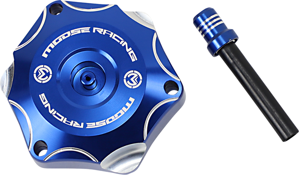 MOOSE RACING HARD-PARTS 0703-0833 CAP GAS ALUM YAM/BU