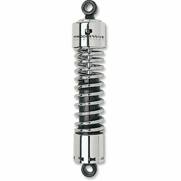 Progressive 412 Chrome 13.5" Standard Rear Shocks for 53-78 Harley Sportster KHK