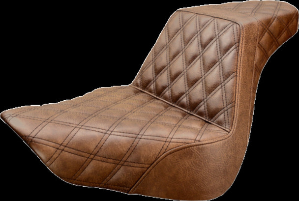 Saddlemen 818-27-175BR LS Step-Up Seat - Brown Full Diamond