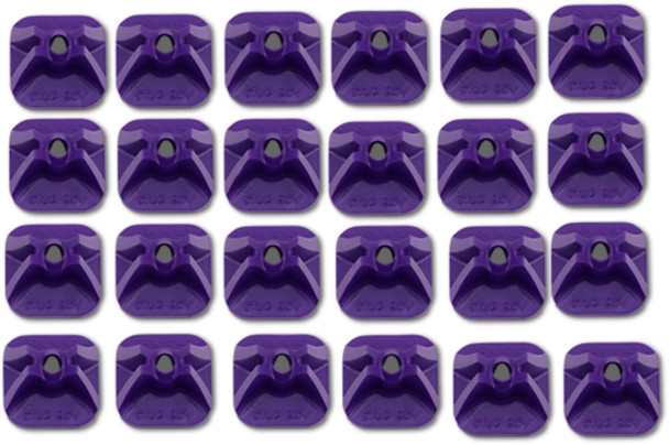 Stud Boy 2513-P1-PUR Single Backing Plate Pro - Purple - 24 pk