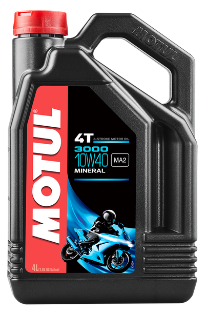 Motul 3000 4T Mineral Motorcycle Oil 10W-40 | 4 Liter | 107693 Motul 3000 4T Mineral Motorcycle Oil 10W-40 | 4 Liter | 107693