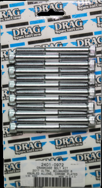 DRAG SPECIALTIES 2401-0972 BOLT KIT M8CRKCAS K AL CH