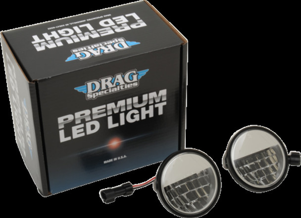 DRAG SPECIALTIES 2001-1543 PREMIUM 4.5" LED PASSING LAMPS PAIR