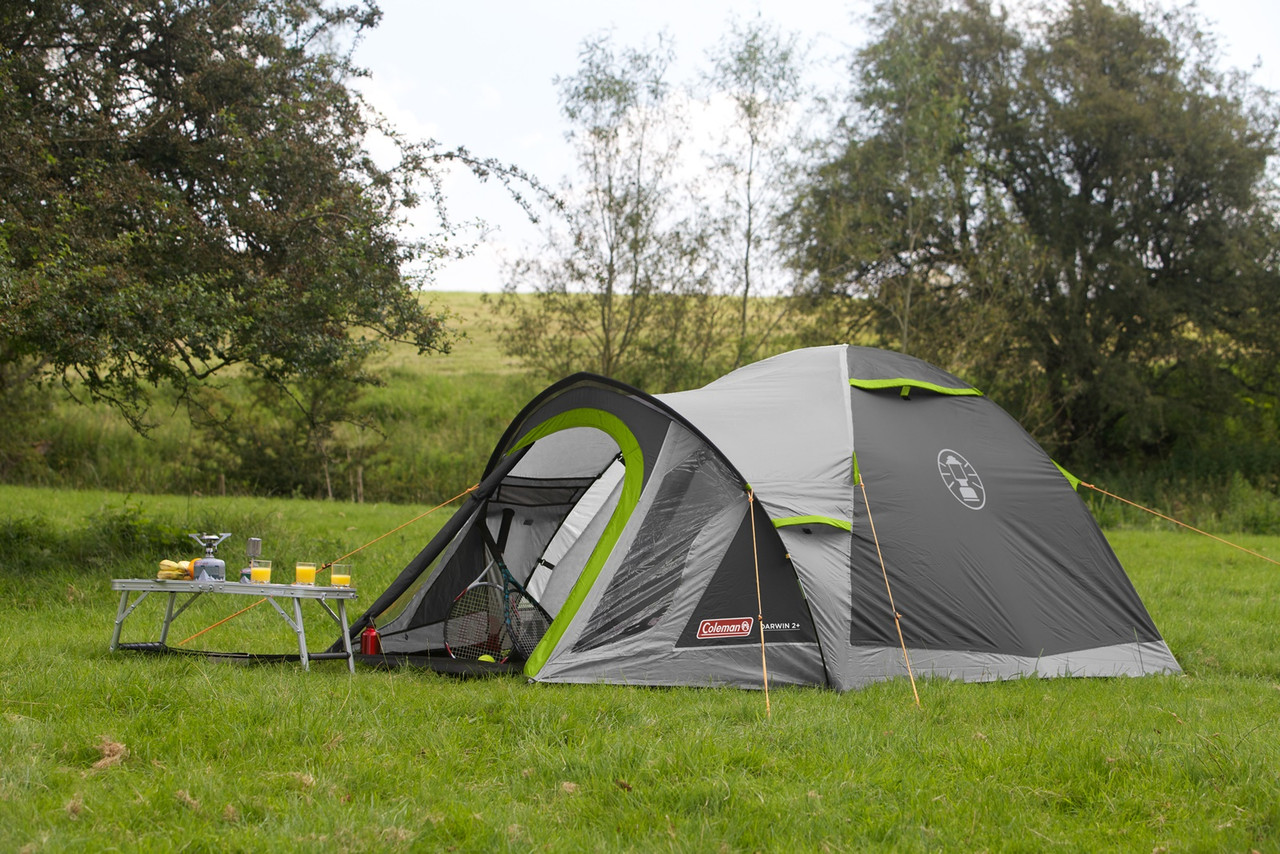 Coleman Coastline Compact 2 Tent, 2 Personen Tunneltent, Campingtent, Familietent met voortent, Waterdicht Ws 3.000 mm Coleman Coastline Compact 2 Tent, 2 Personen Tunneltent, Campingtent, Familietent met voortent, Waterdicht Ws 3.000 mm