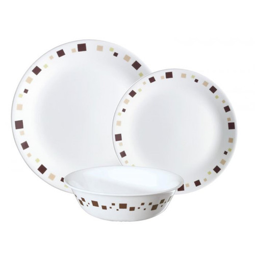 Corelle Geometric Dinnerware Set for 4 (mugs not included)