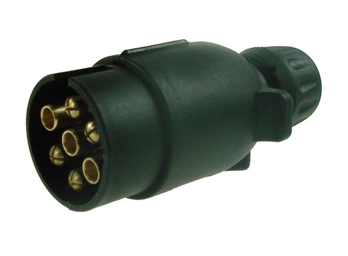 Maypole Trailer Plug 12N  -7 Pin Black