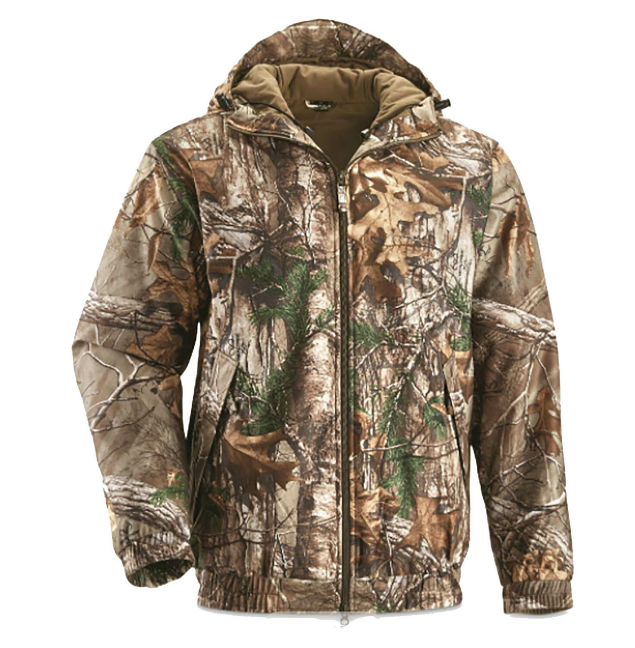 Men's Camo Print Water Repellent Insulated Jacket